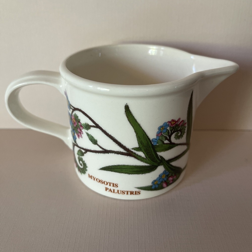 Portmeirion Botanic Garden Small Drum‎ Creamer Forget Me Not Coffee Tea New